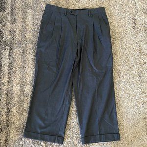 Ralph Lauren Grey Pleated Front Dress Pants Slacks Mens sz 34